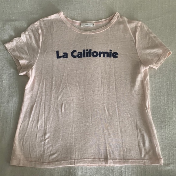A.L.C. - Le Californie Tee - 100% Linen - Picture 2 of 8